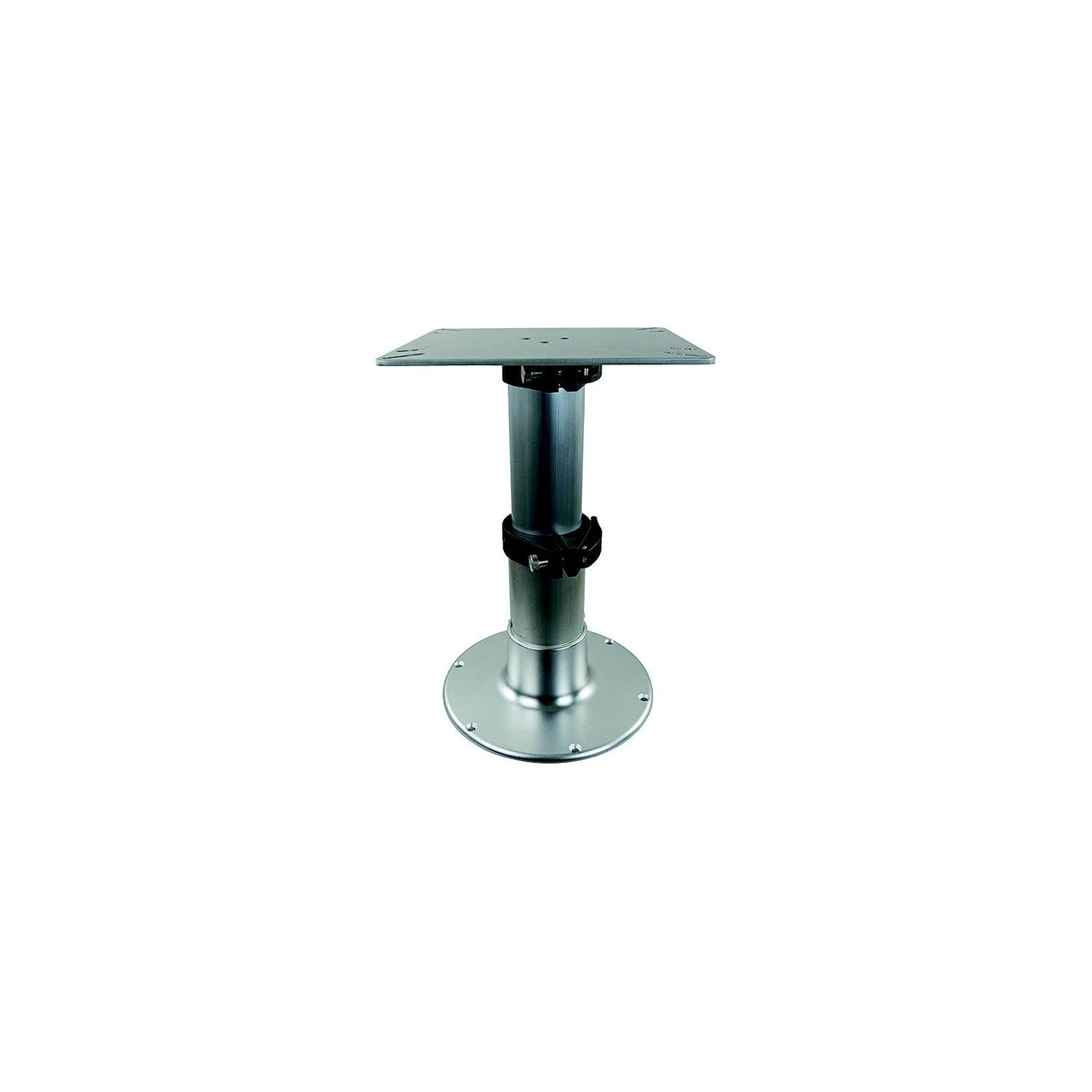 Springfield 1660230 3-Stage Clear Anodized Pedestal Set (Includes Square Table Mount and Base), 12-3/4″, 20″, 28″