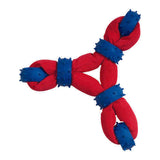 Chomper Gladiator Blue/Red Nylon/Rubber Tuff Nylon Triangle Tug Dog Toy Large
