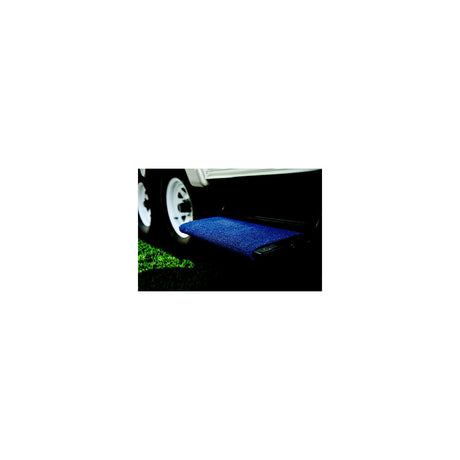 Camco Step Rug XL For Larger Manual or Electric RV Steps 18" Wide, Blue