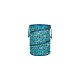 Camco 42987 Pop-Up Utility Container, Teal/ Sketched RVs, 30 Gal.