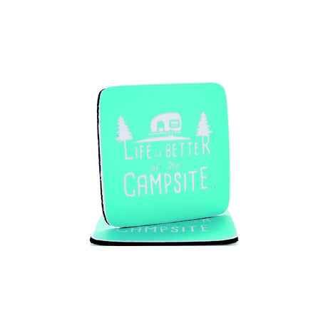 Camco 53230 Neoprene Coaster Life is Better 2 Pack