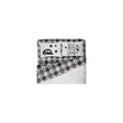 Camco 53474 Bed Sheets, King, Buffalo Plaid, Blk/White
