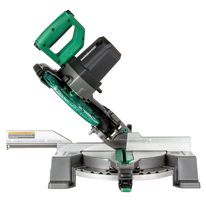 Metabo HPT C10FCG2M Single Bevel Compound Miter Saw, 10 in Dia Blade, 5000 rpm Speed, 52 deg Max Miter Angle