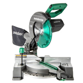 Metabo HPT C10FCG2M Single Bevel Compound Miter Saw, 10 in Dia Blade, 5000 rpm Speed, 52 deg Max Miter Angle