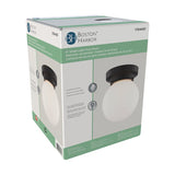 Boston Harbor OG24005 Ceiling Light, 1-Lamp, Matte Black Fixture