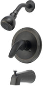 Boston Harbor TQ-F1014209RW Tub/Shower, Fixed-Mount Showerhead, 1.75 gpm Showerhead, 1-Spray Setting, 1-Handle