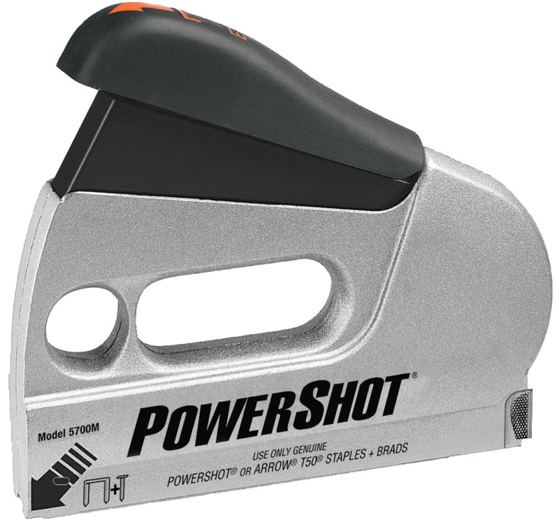 Arrow PowerShot Series 5700 Staple Gun and Nailer, T50 Staple, 3/8 in W Crown, 1/4 to 9/16 in L Leg, Aluminum Staple