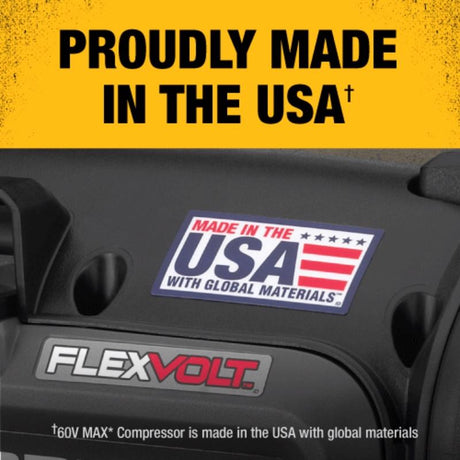 DeWalt 20V MAX 2.5 gal Pancake Portable Air Compressor 135 psi 0.4 HP