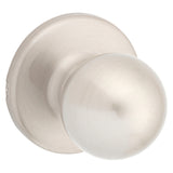 Kwikset 200P 15 6AL RCS V1 Passage Knob, Knob Handle, Zinc, Satin Nickel, 2-3/8 to 2-3/4 in Backset, 2-1/4 in Strike