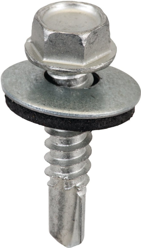 Acorn SW-MM121G250 Screw, #12 Thread, Hex Drive, Self-Tapping Point, Galvanized Steel, 250/BAG