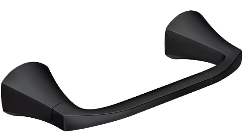 Moen Lindor Series MY8708BL Pivoting Paper Holder, Zinc, Black, Matte, Wall Mounting