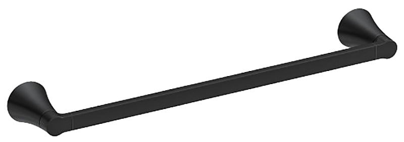 Moen Mikah Series Y0724BL Towel Bar, 24 in L Rod, Zinc, Matte, Wall