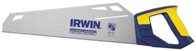 Irwin 1773465 Handsaw, 15 in L Blade, 11 TPI, Steel Blade, Comfort Grip Handle, Resin Handle