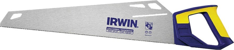 Irwin 1773466 Handsaw, 20 in L Blade, 11 TPI, Steel Blade, Comfort Grip Handle, Resin Handle