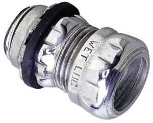Halex 62511 EMT Raintight Connector, 1 in Compression, Steel, Each, Pack of 5