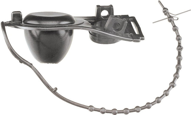 Plumb Pak PP835-3 Toilet Flapper, Specifications: 2 in Valve Open, Vinyl, Black