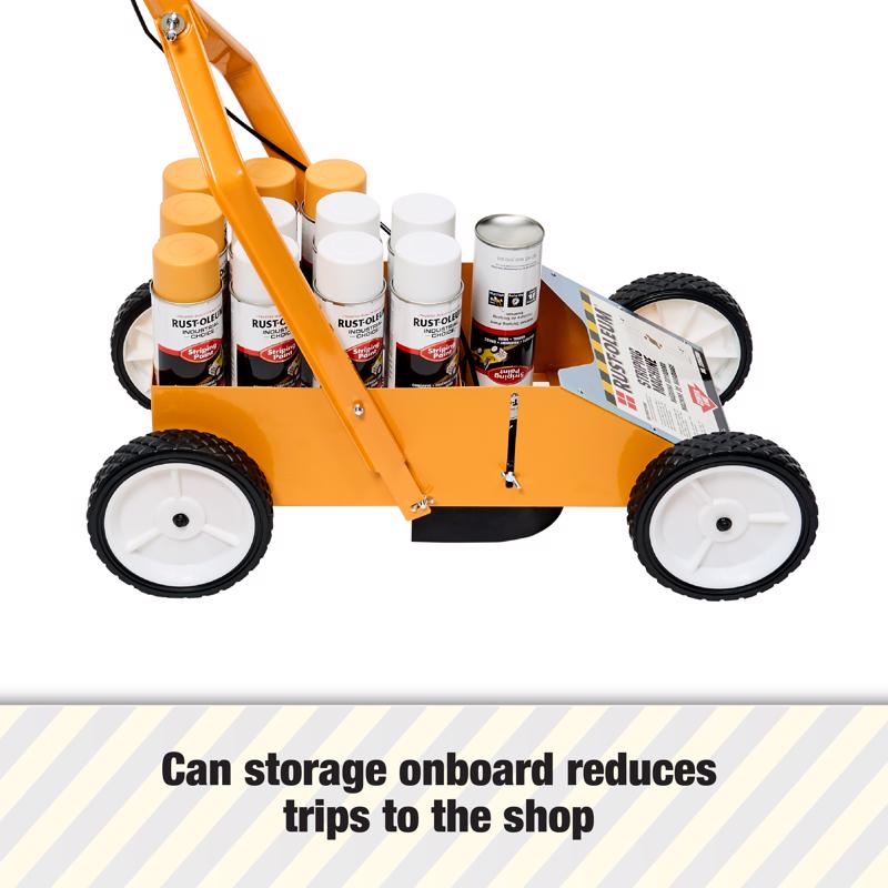 Rust-Oleum 13 in. W X 32 in. L Black/Yellow Plastic/Steel Striping Machine