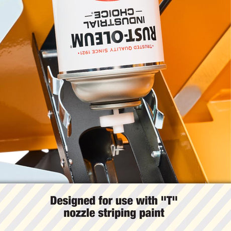 Rust-Oleum 13 in. W X 32 in. L Black/Yellow Plastic/Steel Striping Machine