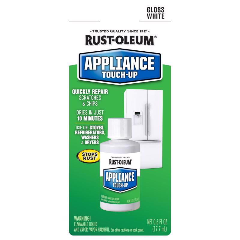 Rust-Oleum Specialty Gloss White Appliance Epoxy Touch-Up 0.6 oz, Pack of 6
