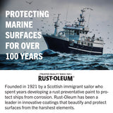Rust-Oleum Marine Coatings Outdoor Flat Black Epoxy Antifouling Paint 1 qt