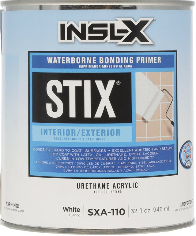 Insl-X SXA110099-04 Bonding Primer, Flat, White, Quart, Pack of 4
