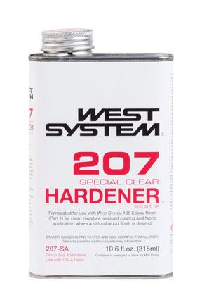 West System 207 Hardener Extra Strength Epoxy Clear Special Clear Curing Agent 10.6 oz