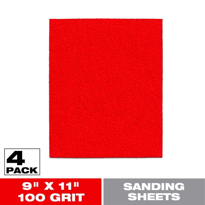 Diablo 9 in. L X 11 in. W 100 Grit Aluminum Oxide Sanding Sheet 4 pk