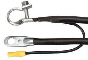 CCI Maximum Energy 32-6L Battery Cable with Lead Wire, 6 AWG Wire, 32 in L, Black Sheath