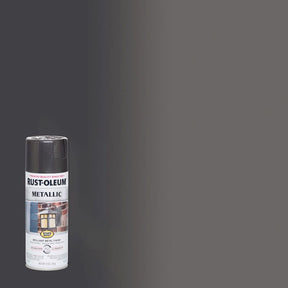 Rust-Oleum Stops Rust Metallic Charcoal Spray Paint 11 oz, Pack of 6
