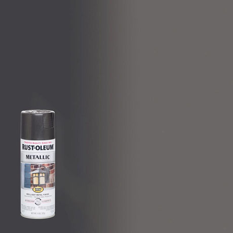 Rust-Oleum Stops Rust Metallic Charcoal Spray Paint 11 oz, Pack of 6