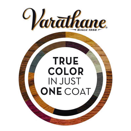Varathane Semi-Transparent Gloss Bleached Blue Oil-Based Urethane Modified Alkyd Wood Stain 1 qt