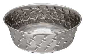 Loving Pets 7258 Pet Feeding Dish, 10-3/4 in Dia, 5 qt Volume, 1-Compartment, Stainless Steel, Silver