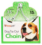 Guardian Gear 27215 Twist Chain with Swivel Snap, 15 ft L Belt/Cable, Steel, For: Medium Dogs Up to 35 lb