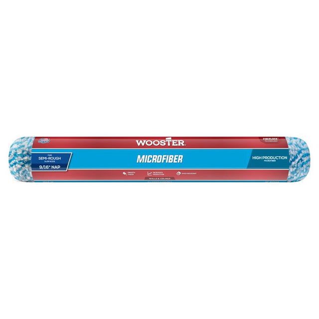 Wooster Microfiber 18 in. W X 9/16 in. Paint Roller Cover 1 pk