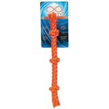 Infinity ZD2056 69 Dog Toy, 3-Knot Rope, TPR, Orange