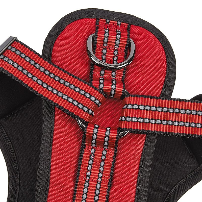 Guardian Gear ZA0031 16 83 Reflective Harness, 18 to 30 in, Fastening Method: O-Ring Strap, Nylon Harness, True Red