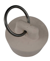 Plumb Pak Duo Fit Series PP820-5 Drain Stopper, 1 in Dia Dimensions, Rubber, White, For: 7/8 to 1 in Sink, Pack of 6