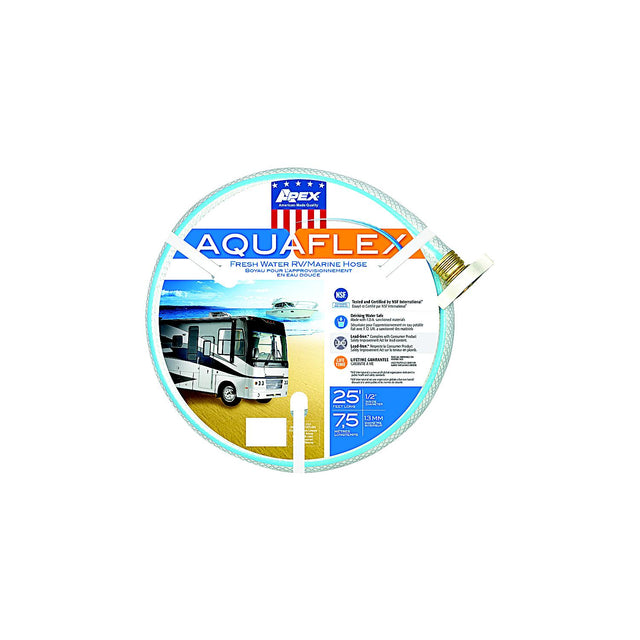 Aquaflex White Hose, 1/2″ x 25'
