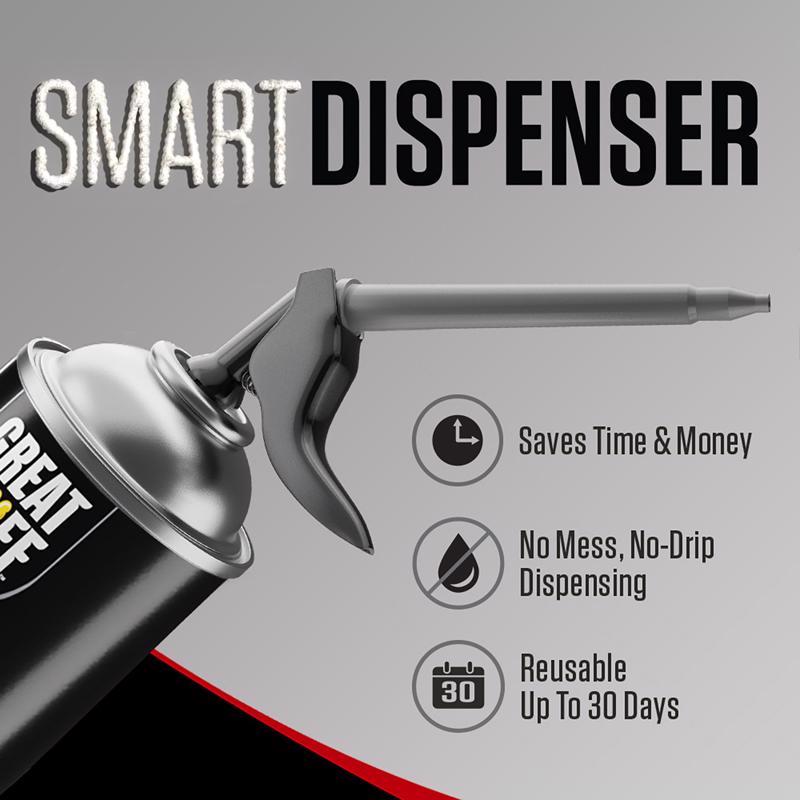 Great Stuff Smart Dispenser Ivory Polyurethane Insulating Foam Sealant 12 oz, Pack of 12