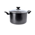 Ecolution Elements Series EEGY-4508 Stock Pot with Tempered Glass Lid, 8 qt Capacity, Aluminum, Ergonomic Handle