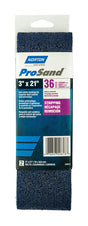 Norton ProSand 21 in. L X 3 in. W Zirconia Alumina Cloth Portable Sanding Belt 36 Grit Extra Coarse