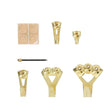 OOK 50918 Picture Hanging Kit, Steel, Gold, Brass