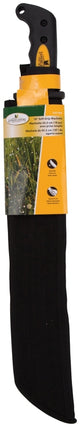 Landscapers Select JLO-006-N3L Machete, 23-1/2 in OAL, 18 in Blade, HCS Blade, Rubber Handle