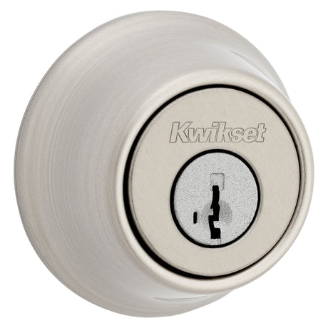 Kwikset 660 Series 660 15 SMT Deadbolt, Traditional, 3 Grade, Keyed Key, Zinc, Satin Nickel, 2-3/8 to 2-3/4 in Backset