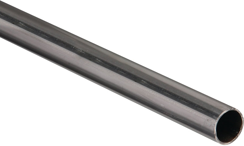 National Hardware 4068BC Series N215-749 Metal Tube, Round, 48 in L, 1 in Dia, 16 ga Wall, Steel, Plain