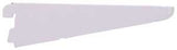 ProSource 25205PHL-PS Dual Track Shelf Bracket, 132 lb/Pair, 7 in L, 2 in H, Steel, White, Pack of 20