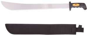 Landscapers Select JLO-003-N3L Machete, 27-1/2 in OAL, 22 in Blade, HCS Blade, Rubber Handle