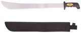Landscapers Select JLO-003-N3L Machete, 27-1/2 in OAL, 22 in Blade, HCS Blade, Rubber Handle