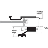 Prime-Line C 1001 Handleset, Aluminum, Anodized