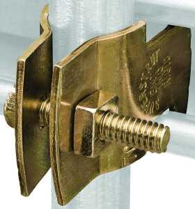 SuperStrut Z703 1-25 Pipe Clamp, 1 in, Steel, Gold Galvanized
